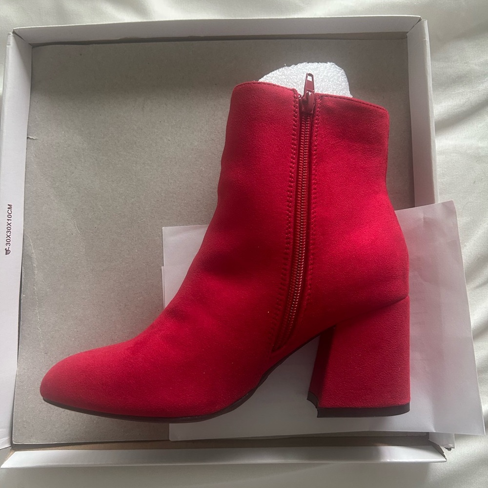 Red Women's Ankle Boots
